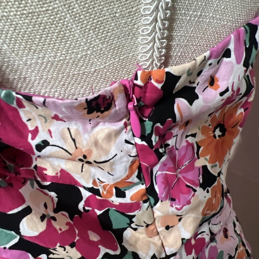 Lulus Dress Size XL  One-Shoulder Mini Dress floral print - Picture 11 of 14